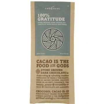 Stone Ground Dark Chocolate - 100% Gratitude