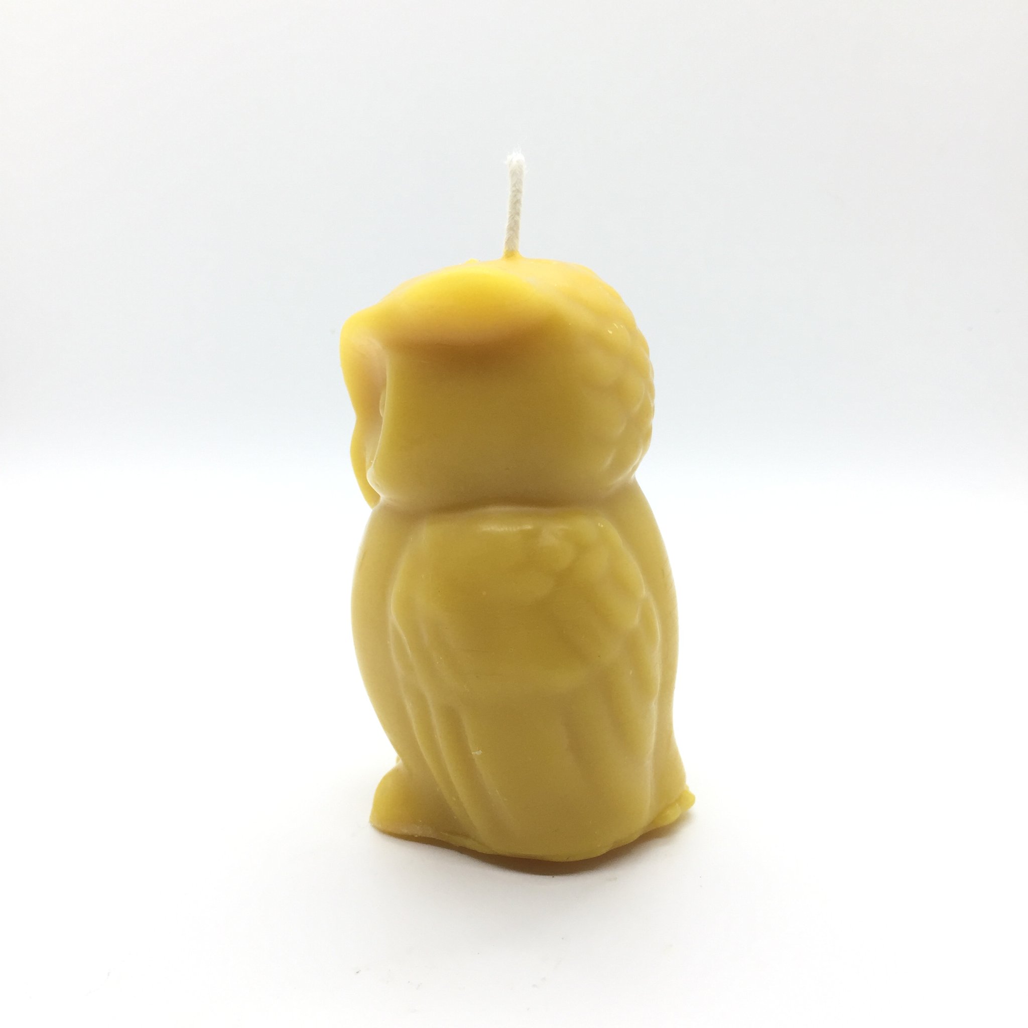 Pure Beeswax Owl Candle - Image 2