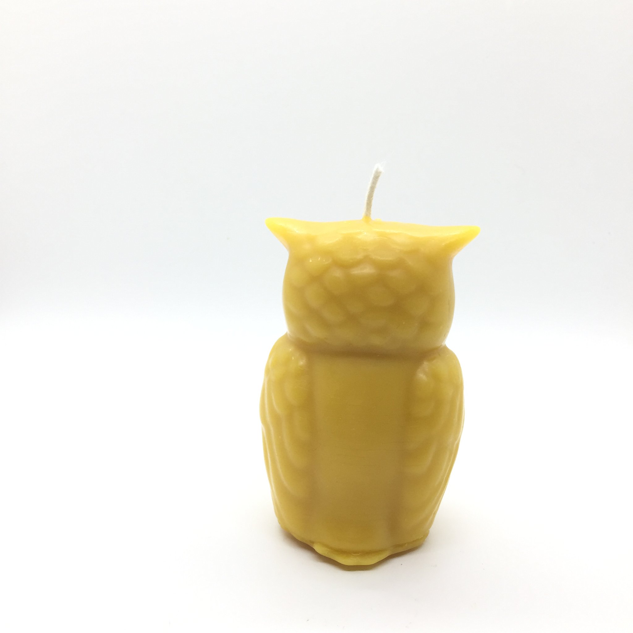 Pure Beeswax Owl Candle - Image 3
