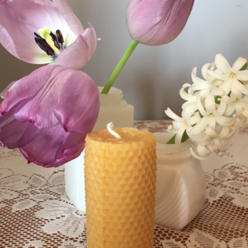 Honeycomb Pillar Candle