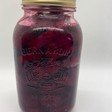 Honey Sweetened Pickled Beets