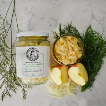 Spicy Dill and Caraway Sauerkraut