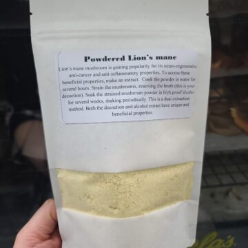 Powdered lion's mane