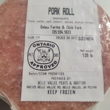 Dalew Farms Pasture Raised Pork - Sliced Pork Roll